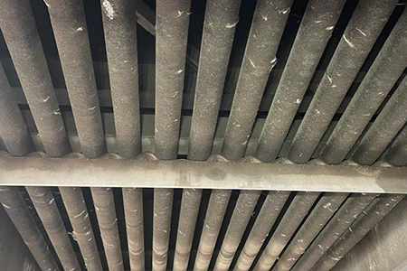 Finned tube fan units