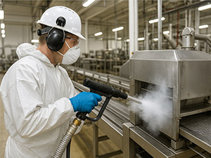 Food manufacturing cleaning